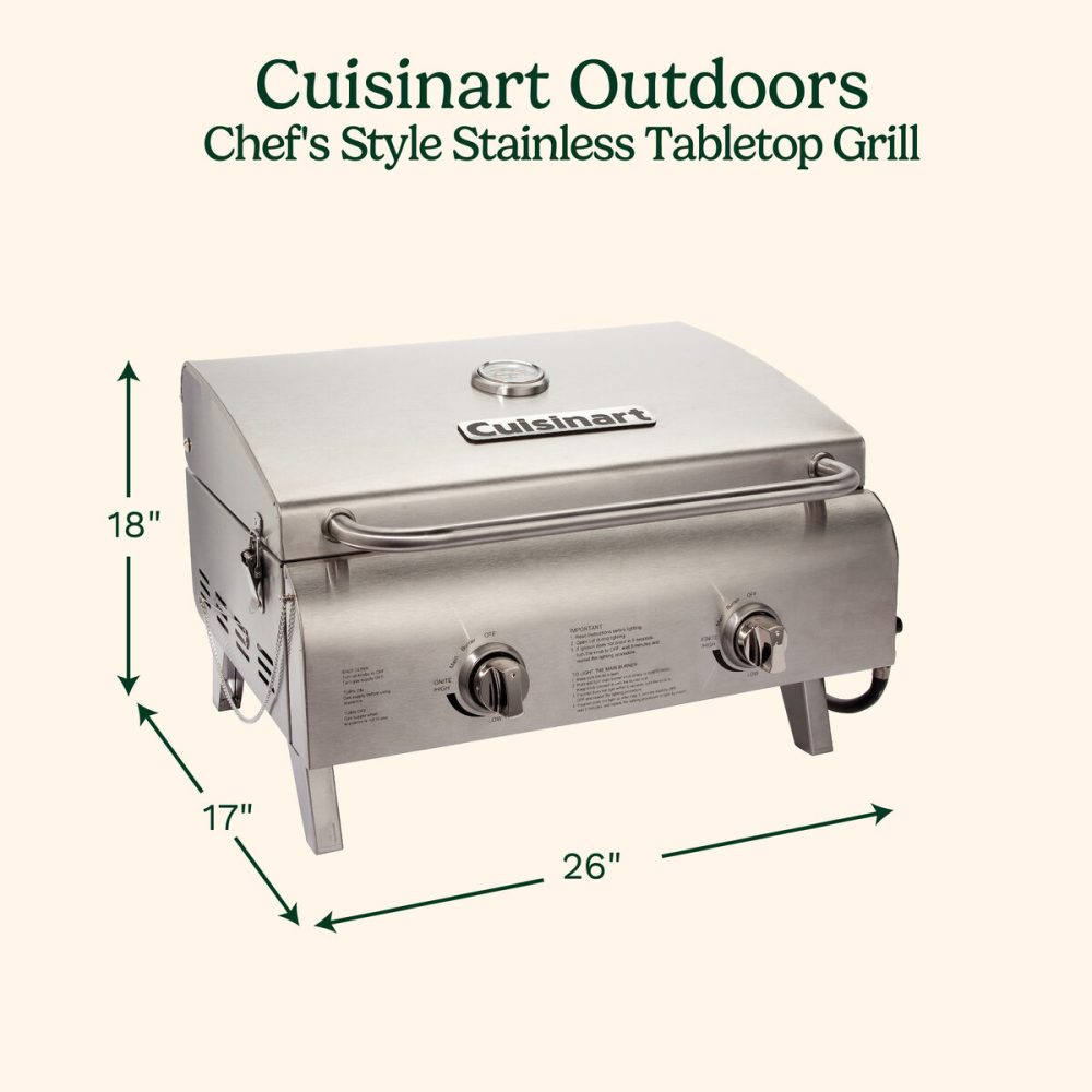 Chef's Style Stainless Tabletop Grill - Image 2