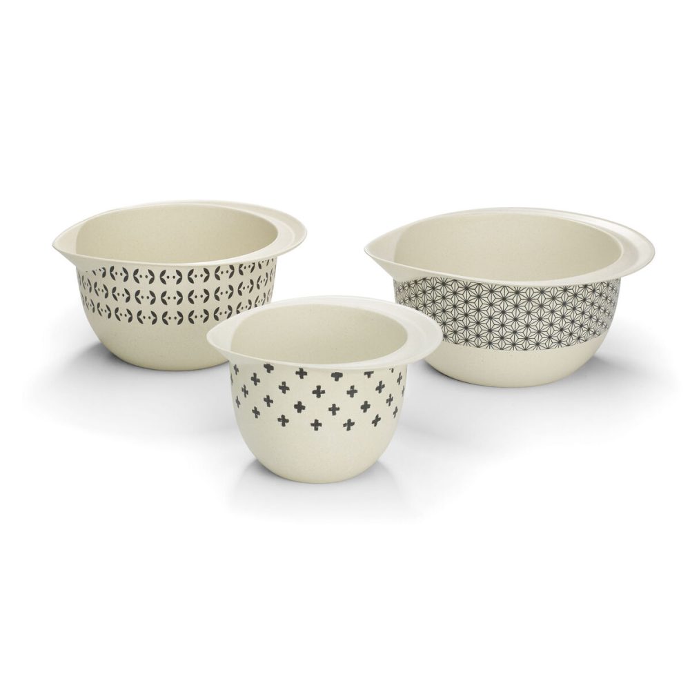 Set of 3 Bamboo Fiber Mixing Bowls