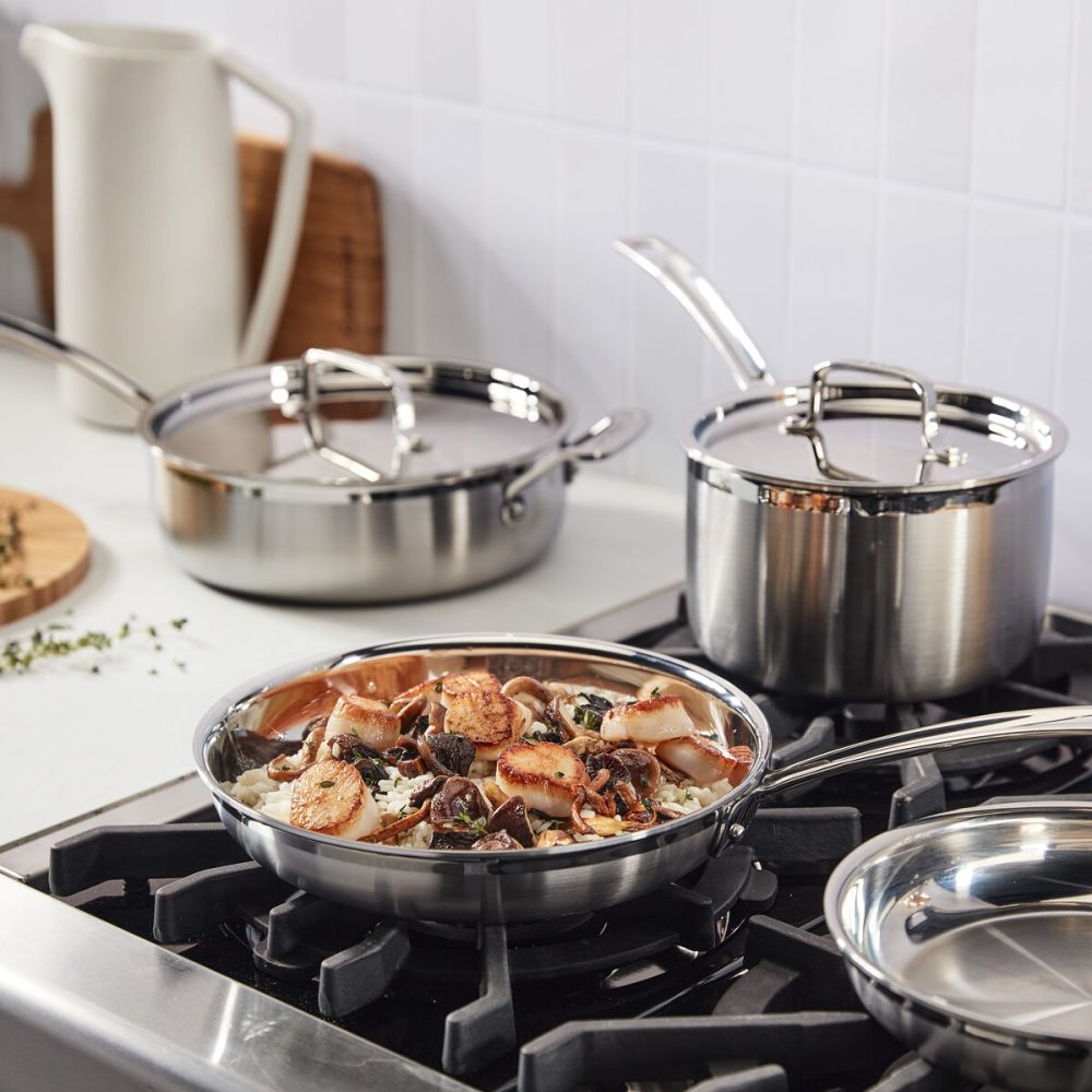 MultiClad Pro Triple Ply Stainless Cookware 12 Piece Set - Image 3